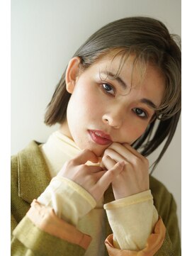 シェル 吉祥寺(shell) 大人かわいい☆小顔カット＃カーキベージュでヘルシー丸みボブ
