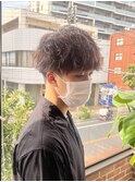メンズヘア/ツイストスパイラルパーマ/マッシュスタイル