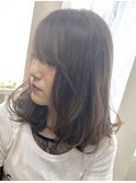【コトノハ】毛先パーマ厚めバング美髪スリークボブ大人かわいい