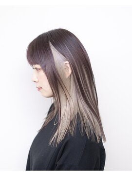 ルプラ ガーデン(le-pla garden) インナーカラー#ミディアムレイヤー#ケアブリーチ#ダブルカラー