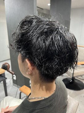 スウェル 柏店(Swell) ハイライト波巻きマッシュパーマ束感ショート