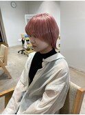 ウルフ/マチルダボブ/ピンクベージュ/インナーグレージュ/ピンク