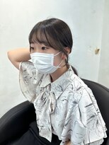 結んでも可愛い後れ毛カット