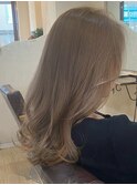 レガロ☆脱白髪染めにも◎ハイライト入りミルキーグレージュ☆