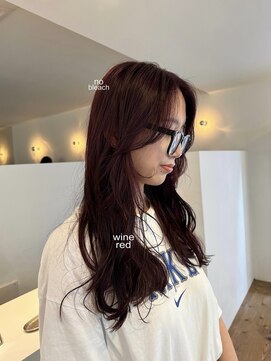 ヤード(YARD) ブリーチなしダブルカラー◎ワインレッド