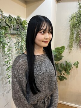 エルムトウキョウ(ELM Tokyo) ワンレングス切りっぱなしロング