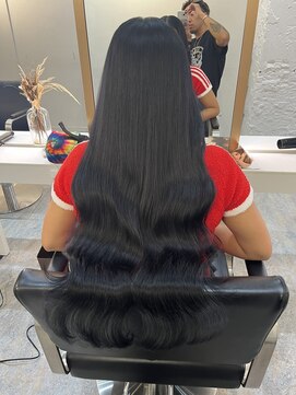 ブレンド 渋谷(BLend) 縮毛矯正.レイヤーカット.ブルーブラック.髪質改善. 黒髪