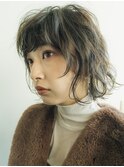イメチェンパーマ外ハネボブ美髪のススメワイドバング