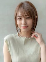 ドットハリス(.Hallis) 大人かわいいレイヤーボブ/2wayバング/髪質改善アッシュベージュ