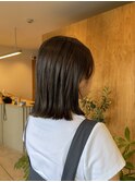 結べるボブ×透明感グレージュ