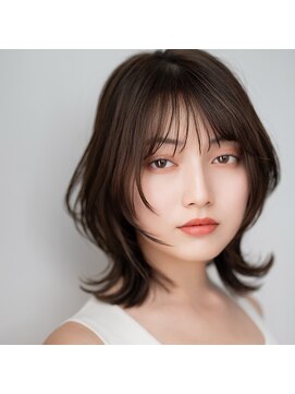 モンド ヘアクリエーション 和田店(monde hair creation) 【monde】ヘーゼルブラウンカラー×ふんわり外ハネボブ