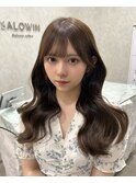 大人可愛い×透明感カラー小顔レイヤーロング【20~40代】