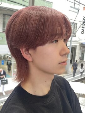 サンクプロジェクト(cinq PROJECT) メンズハイトーンミルクティーピンクベージュカラーダブルカラー