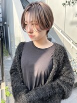ヌード(NUDE) NUDEハイトーンダブルカラー ハンサムショート 大人ショートボブ