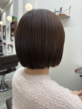 ルックアット(Look at) 【Look at】レイヤーボブ似合わせカット着物ヘアダークアッシュ