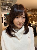 ノラ ヘアーサロン(NORA HAIR SALON)&nbsp;ブリーチなしココアブラウンマロンブラウンカラーレイヤーカット