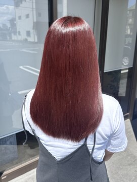 イエロ(yelo) レッドカラー/髪質改善