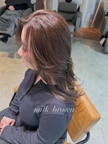 アヴァンスアンス 広島袋町店(AVANCE.ens)&nbsp;milkbrown / layer cut