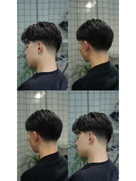 ヘア アトリエ ホロウ 堀江(HAIR ATELIER HOLLOW) Taper & Low Fade《テーパー & ローフェード》