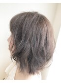 【ao hair garden】カシスブルージュ×ゆるふわロブ