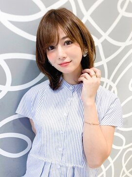 ミッシェル アフロート(michelle afloat) ◇ひし形小顔ミディアムレイヤー◇10代.20代.30代.40代.目黒