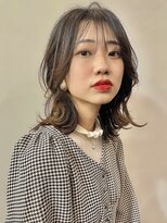 サロンド アクトレス 恵比寿店(salon de actress)&nbsp;レイヤーミディアム　シースルーバング