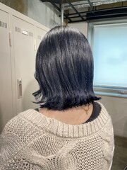 【sanapi指名】横浜/ブルーブラック/ブリーチなし/髪質改善