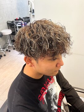 オーシャントーキョー(OCEAN TOKYO) メンズハイライトツイスパマッシュツーブロック