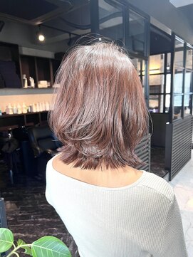 ルアナ トウキョウ(Luana TOKYO) ミディアムレイヤー/髪質改善/縮毛矯正/ピンクブラウン/艶髪