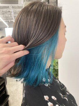 イオール 北千住(ior) インナーカラー【ブルー】【ior北千住】