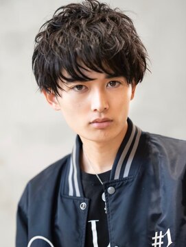 ハバナ 渋谷(HAVANA) アッシュブラック/束感マッシュパーマ/刈り上げ/ツーブロック