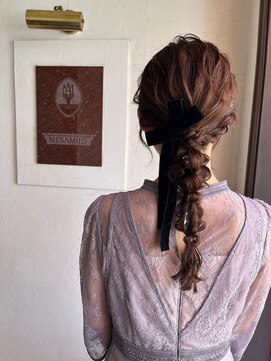 美容室 メザミー MESAMIES 10代20代30代お呼ばれスタイル☆編込みヘアアレンジ