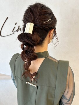 リンク(Link) 編みおろし/アレンジ/ヘアセット/結婚式/お呼ばれ/似合わせ