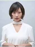 【miko】モードっぽさのある顔周りレイヤー外ハネショートボブ