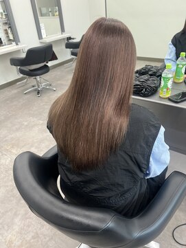 ガルボヘアー 桟橋店(garbo hair) ツヤ　ベージュ　グレージュ　ケアブリーチ　カクテル