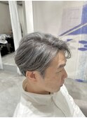脱白髪染めハイライトカラー