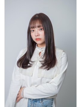 ルフュージュ バイ プロデュース 相模大野店(Refuge by Produce) レイヤーカット/ショコラブラウン/ストレートロング