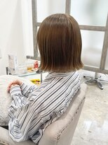 オーセンヘア(AUTHEN.HAIR)&nbsp;髪質改善カラー　切りっぱなしボブ