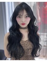 ボタン テンジン(VOTAN tenjin)&nbsp;[votanふうか]レイヤー/顔周り/ブルーブラック/天神韓国ヘア