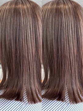 アフェクト 上大岡(affect) ホワイトグレージュ/デジタルパーマ/チェリーブラウン/上大岡