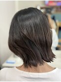 切りっぱなし/顔周りレイヤー/レイヤーボブ