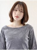 大人可愛いボブ/レイヤーボブ/くびれボブ/透明感