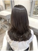 オリーブグレー/ミディアムレイヤー/ココアベージュ/セミディ