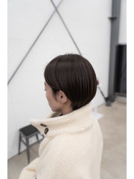 ビーヒアナウ N゜03 金沢駅西店(BE HERE NOW) ショートカット×ショートボブ×前髪あり20代30代40代