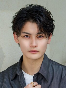 オーシャントーキョー 渋谷神南(OCEAN TOKYO) フェザーニュアンス黒髪人気センターパート