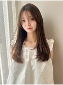 オリーブブラウン/レイヤーカット/透明感カラー/韓国ヘア