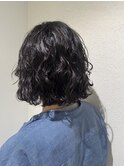 メンズボブ　波ウェーブ