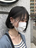 ジーナ 吉塚(Zina)&nbsp;顎下 内巻きボブ×耳かけ 顔周りカット【福田れん】吉塚美容室