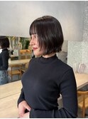 原宿ミルクティーベージュハッシュボブケア顔まわりレイヤー