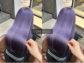 ロア フィリア(LORE Philia)の写真/ブリーチ毛でも叶う♪*縮毛矯正カシミヤストレート*ブリーチスタイルだからこそ徹底ダメージケアを[今泉]